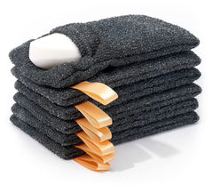 Antimbee soap-pocket-exfoliating-pouch front view for rich lather and soap saver