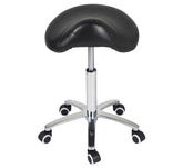 Antlu Saddle Stool front view showing ergonomic seated design for back comfort
