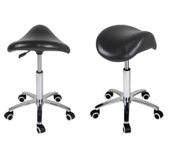 Antlu Saddle Stool with PU wheels demonstrates smooth movement and floor protection
