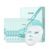 ANUA PDRN Hyaluronic Acid Capsule 100 Serum Mask packaging for premium at-home skincare.
