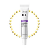 ANUA retinol 0.1% caffeine eye cream bottle for radiant eye contour