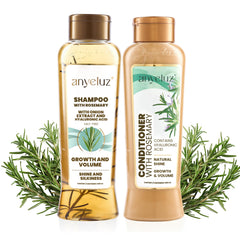 ANYELUZ rosemary shampoo bottle with refreshing scent for daily cleansing