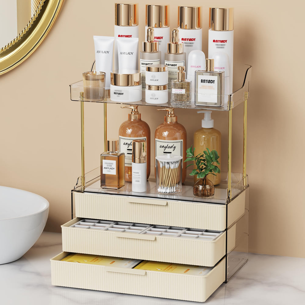 Anylady bathroom-organizer multi-layer-drawer offers modular vanity storage