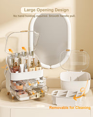 Anylady lipstick holder in rose gold with dedicated lipstick compartments.