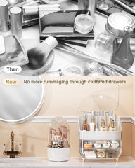 Anylady makeup organizer rose gold lipsticks displayed for easy access