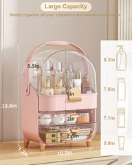 Anylady skincare holder clear drawer shows items at a glance for quick vanity checks