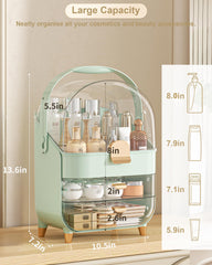 Anylady skincare organizer transparent top drawer for easy visibility