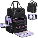 Aocrin nail bag organizer case backpack full view shows portable salon organization.