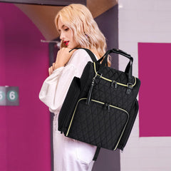 Aocrin nail bag organizer case backpack top compartment ready for nail lamp.