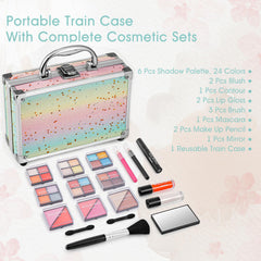 AOLIKOKO makeup kit set B brush set helps blend shadows and define features
