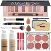 AOLIKOKO makeup kit eyeshadow palette swatches for versatile day-to-night looks