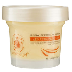 Aomimegel collagen hair mask packaging showcasing premium conditioning for salon-like results.
