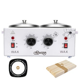 AOWOSA professional wax warmer front view with dual pots for efficient waxing tasks.