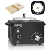 AOWOSA professional wax warmer front view with durable stainless steel build for salon use.