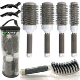 Aozzy round brush set with 25mm barrel delivers smooth blowouts and fast drying.