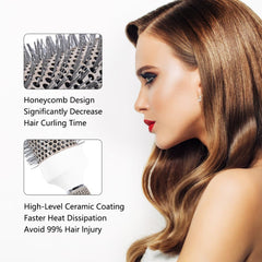 Aozzy round brush set 45mm creates big, bouncy waves with efficient heat conduction