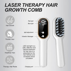 Apbier Laser Hair Growth Comb hands holding demonstrates easy, comfortable use during daily routines.