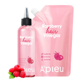 A'PIEU Raspberry Hair Vinegar bottle demonstrates balanced scalp care.