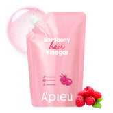 A'PIEU Raspberry Hair Vinegar refill pack shows waste-saving packaging.