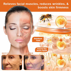 APKAPK Bee Venom Cream jar texture hints at plumping hydration.