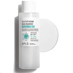 APLB Glutathione Niacinamide Toner bottle front shows hydration and glow potential