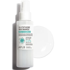 APLB Glutathione Niacinamide Mist Essence bottle promotes hydration and radiant skin.