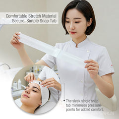 APPEARUS headband one-size-fits-most design on diverse head shapes.