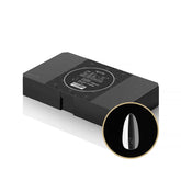 APRÉS Gel-X Soft Gel Tip Box front view highlights natural almond finish for premium nails.