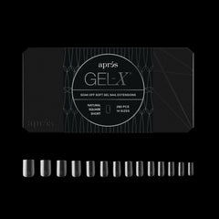 APRES Gel-X square tips open box for fast, salon-ready extensions.