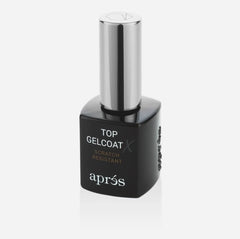 APRÉS Top Gelcoat X application scene highlights fast 60-second LED cure.