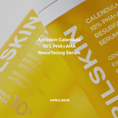 APRILSKIN Calendula flowers closeup suggests soothing botanicals for sensitive skin.