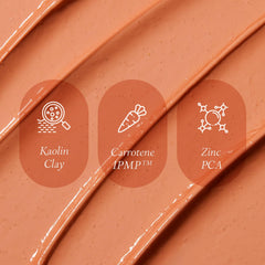 APRILSKIN Carrotene IPMP mask closeup shows exfoliating texture