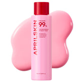 APRILSKIN TXA+Niacinamide 99 Pink Milky Toner bottle front shows brightening and hydration benefits