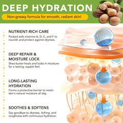 APUUFYQC Shea Butter rich-texture-closeup highlights creamy texture and deep moisturization.