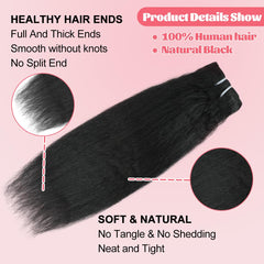 Aqifai Brazilian virgin-hair weft highlights healthy-looking ends and softness.