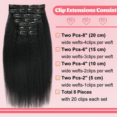 Aqifai double-weft clip set demonstrates durability for long-lasting fullness.