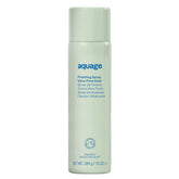 Aquage finishing spray bottle closeup highlights ultra-fine mist for even application