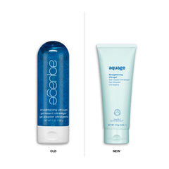 Close-up on hair after Ultragel showing smooth texture and gloss.