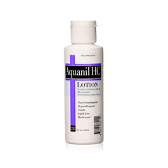 Aquanil HC Lotion bottle cap close-up for easy, mess-free application.