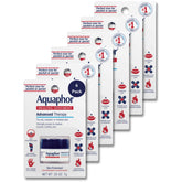 Aquaphor Healing Ointment jar closeup showing compact travel size skincare solution.