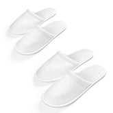 AQUEENLY Spa Slippers velvet closeup shows soft texture for guest comfort