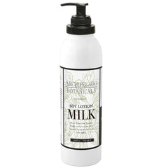 Archipelago Botanicals Soy Milk Lotion bottle delivers lightweight hydration for dry, sensitive skin
