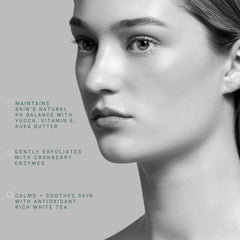 ARCONA vegan Leaping Bunny certified cleanser packaging highlights cruelty-free status.