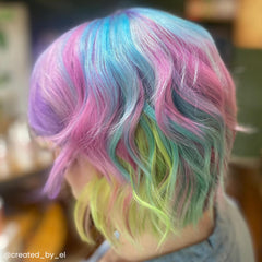 ARCTIC FOX Arctic Mist diluter shades-mixing demonstrates vibrant color outcomes with vegan formula.