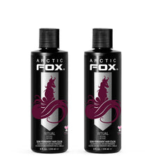 ARCTIC FOX burgundy dye bottle demonstrates long-lasting, vibrant color.
