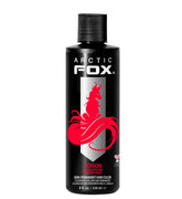 ARCTIC FOX Poison bottle closeup highlighting bold vegan red color for vibrant results.