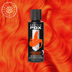 ARCTIC FOX Sunset Orange color palette mix demonstrates customizable orange shade possibilities.