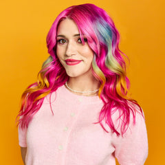 ARCTIC FOX Virgin Pink on pre-lightened hair yields deep magenta shade