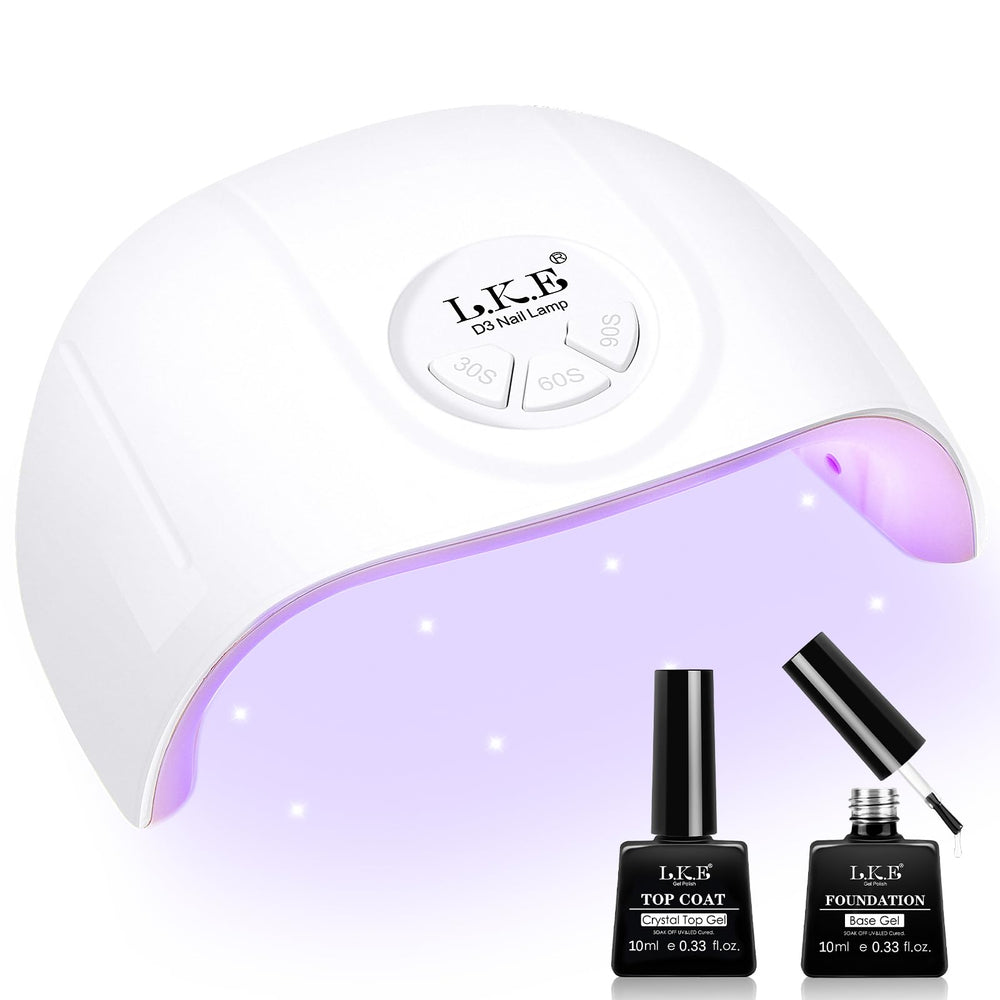 ARCWEISSO UV Nail Lamp front view highlights portable 72W power for fast gel curing at home.