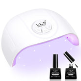 ARCWEISSO UV Nail Lamp front view highlights portable 72W power for fast gel curing at home.